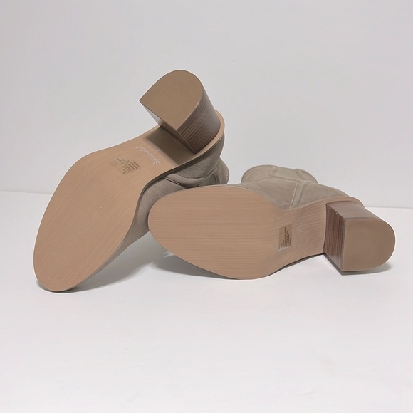 Splendid Women's Ankle Boots Leather Suede Shoes Ermine/Tan Size 9M NIB - Picture 6 of 11